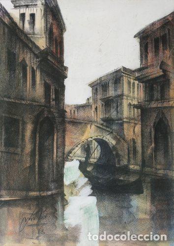 Andere Kunstgegenst&auml;nde: Pintura - Vista de Venecia