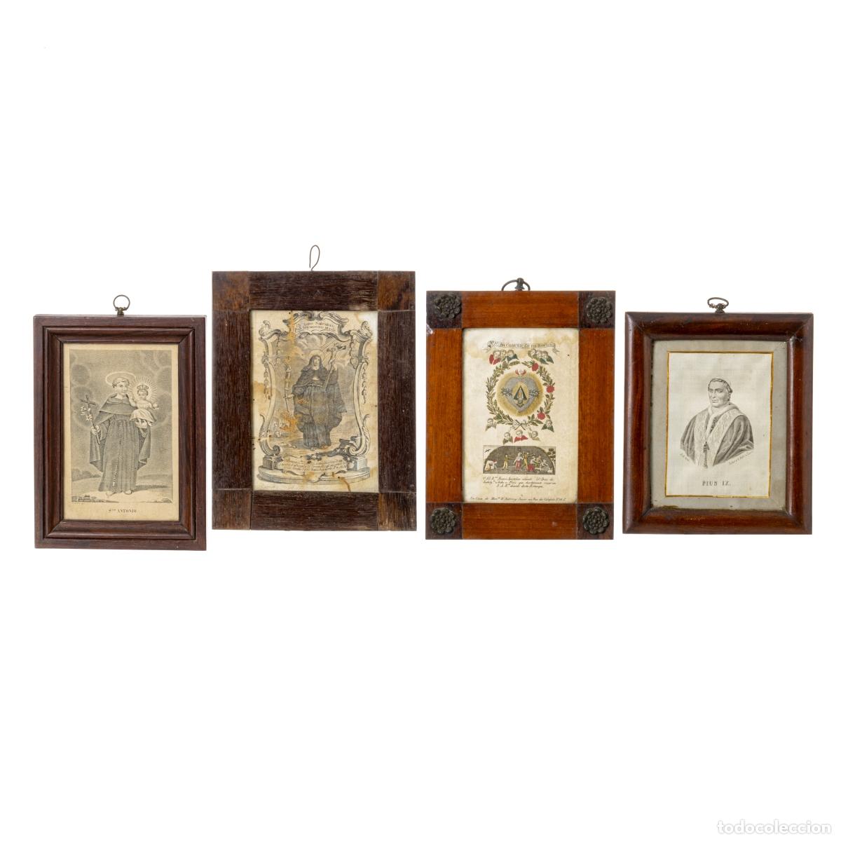 Andere Kunstgegenst&auml;nde: Cuatro grabados religiosos - siglo XIX