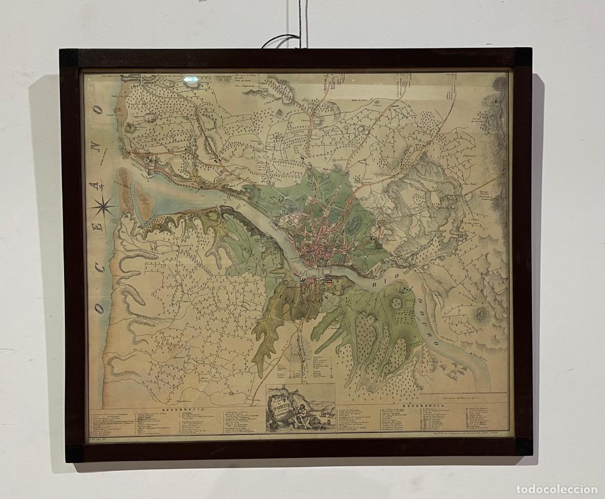 Art: Reproducci&oacute;n de un mapa de la ciudad de Oporto de 1833.