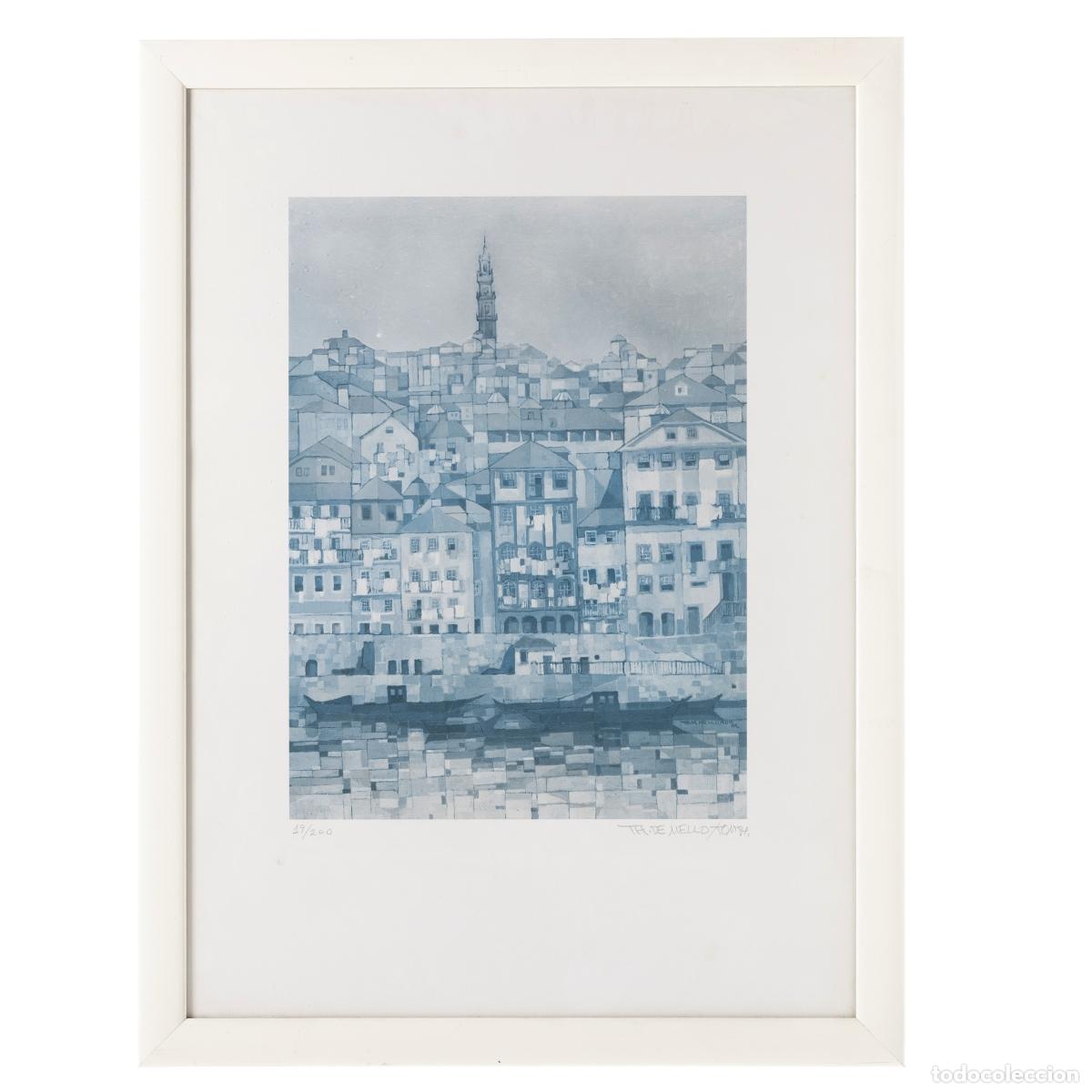 Otros objetos de arte: Serigraf&iacute;a - Thomas de Mello - Vista de Oporto - Foto 1
