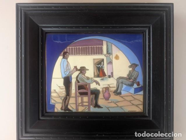 Arte: HERNANDEZ JOYEROS ESMALTES ARTESANALES VIGO - GRAN PIEZA ORIGINAL