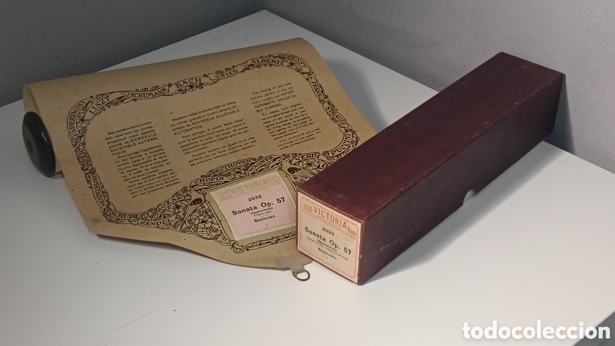 Otros Objetos de Arte: Rollo Pianola Antiguo