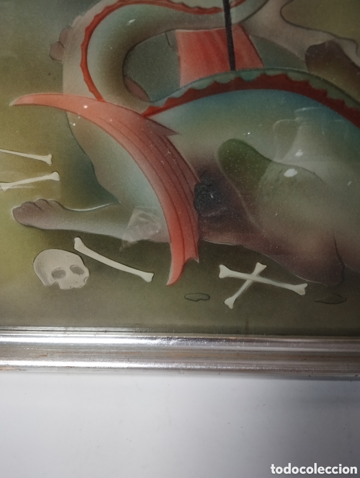 Otros objetos de arte: San jorge ,patr&oacute;n de Catalunya - Foto 2