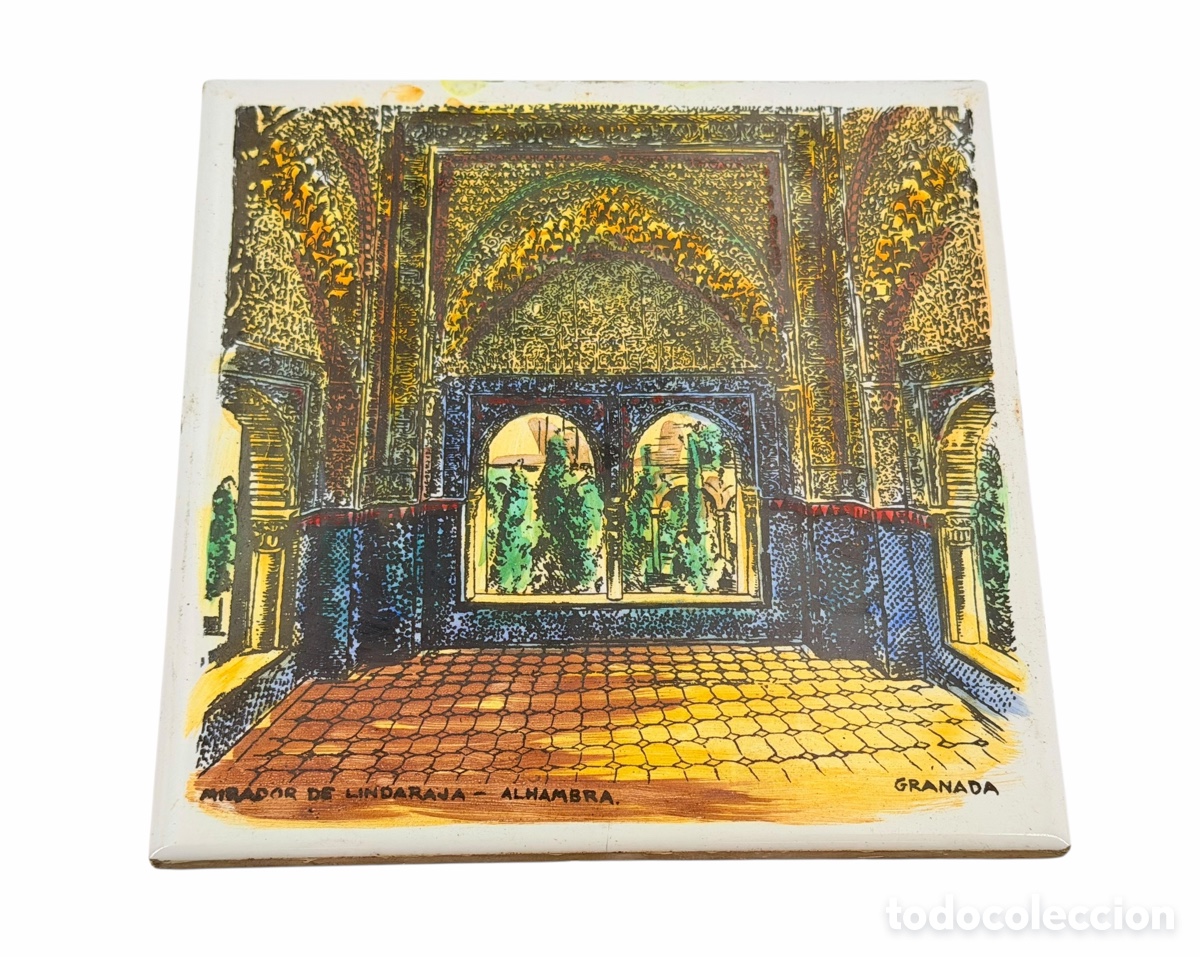 Other art objects: Antiguo Azulejo Pintado Granada