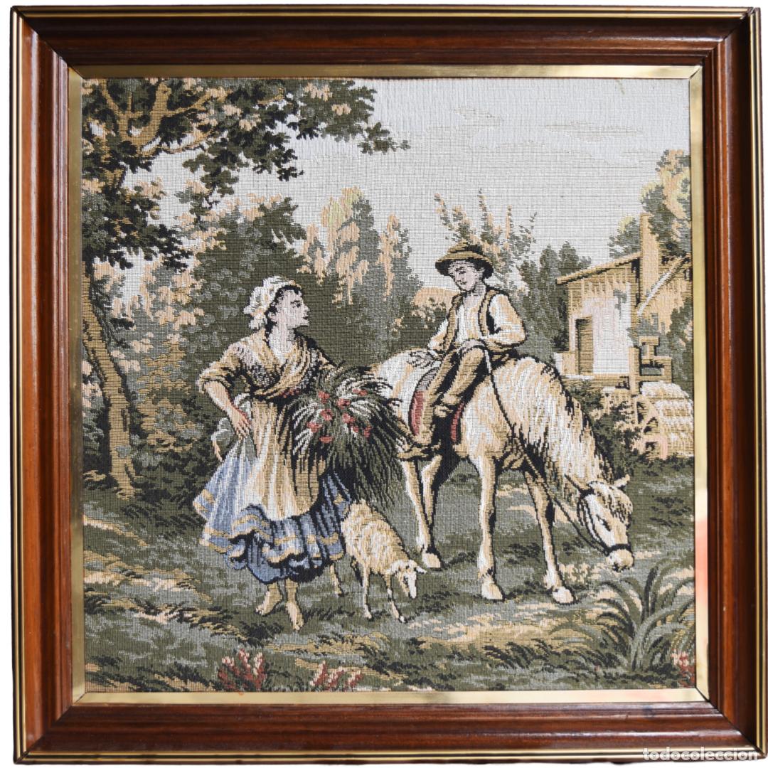 Other art objects: Tapiz franc&eacute;s con escena buc&oacute;lica