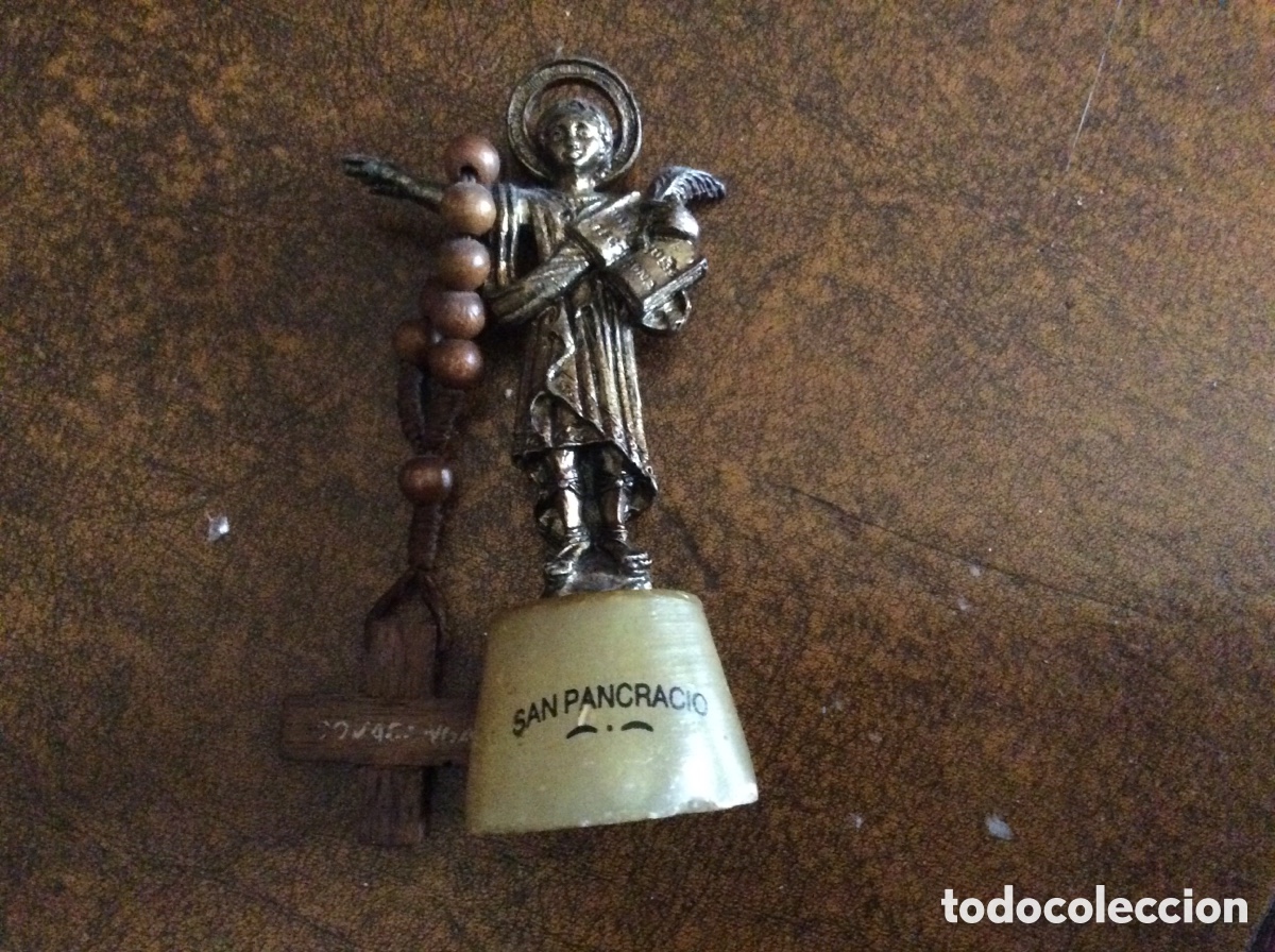 Otros Objetos de Arte: San Pancracio de bronce y alabastro