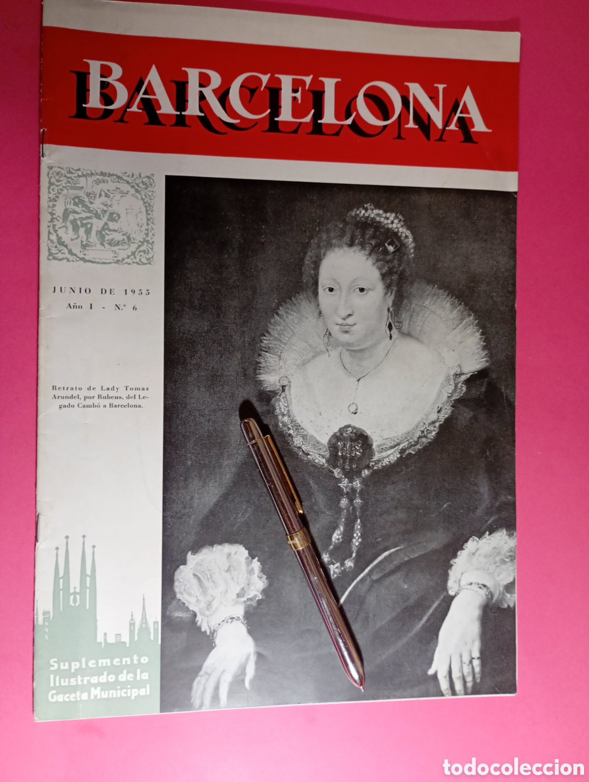 Otros Objetos de Arte: BARCELONA SUPLEMENTO ILUSTRADO DE LA GACETA MUNICIPAL N&ordm;6 6/1955 LEGADO CAMB&Oacute; AL MUSEO DE BARCELONA