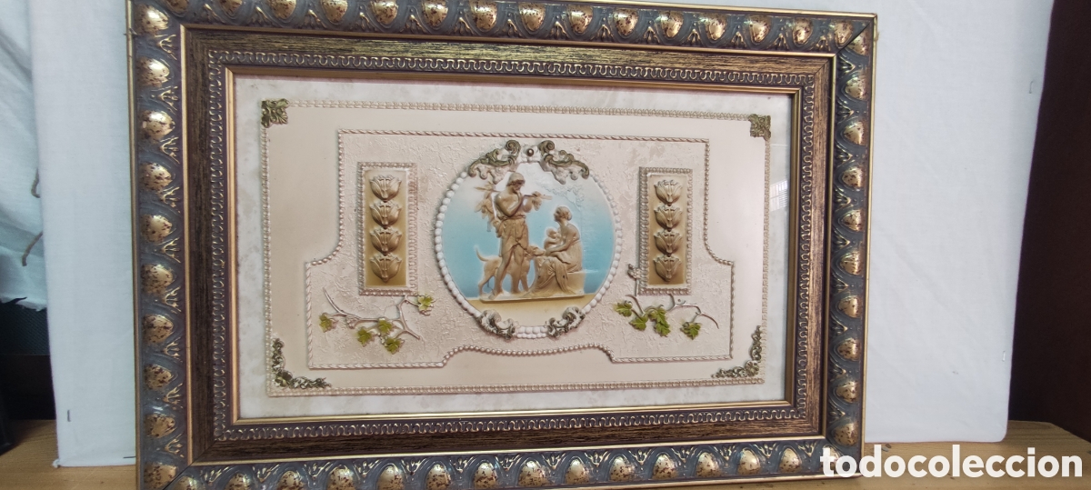 Otros objetos de arte: Cuadro antiguo Marmolina - Foto 2