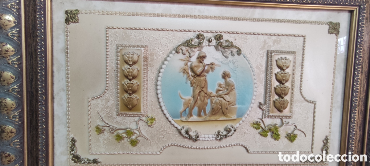 Otros objetos de arte: Cuadro antiguo Marmolina - Foto 3