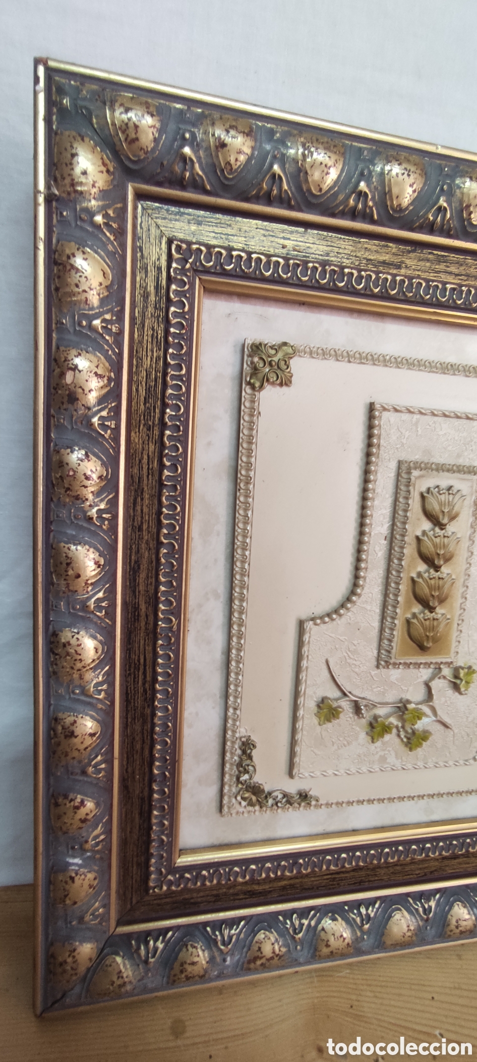 Otros objetos de arte: Cuadro antiguo Marmolina - Foto 4