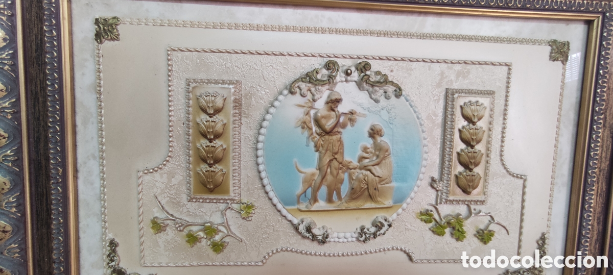 Otros objetos de arte: Cuadro antiguo Marmolina - Foto 7