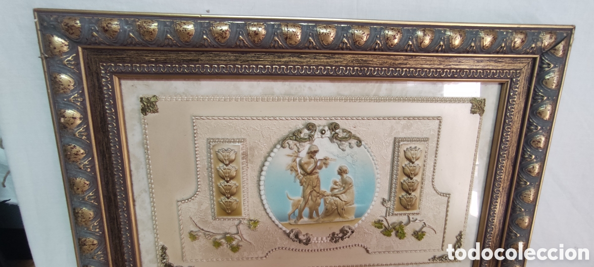 Otros objetos de arte: Cuadro antiguo Marmolina - Foto 8