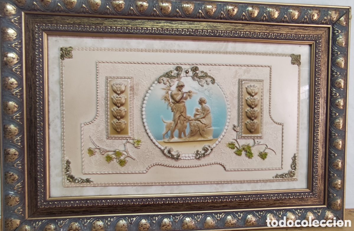 Otros objetos de arte: Cuadro antiguo Marmolina - Foto 1