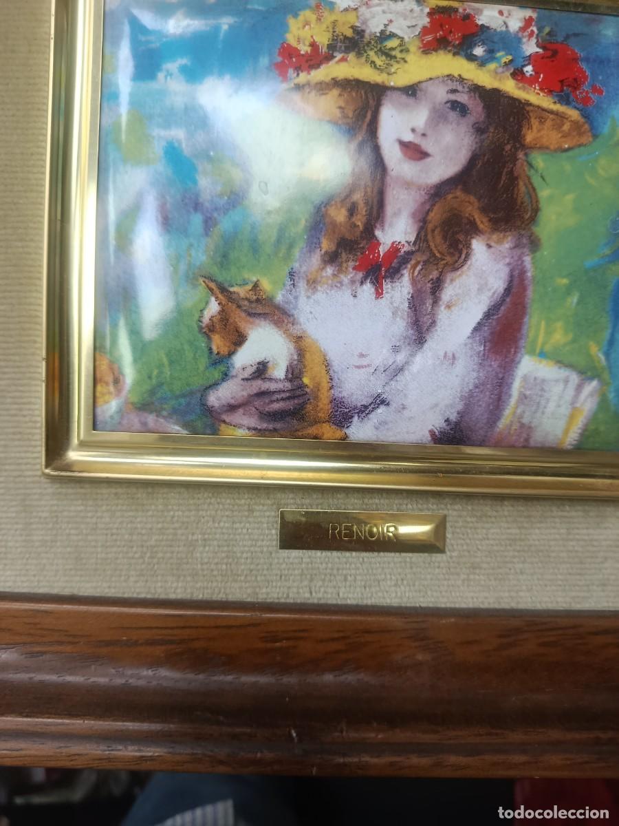 Otros objetos de arte: Cuadro esmaltado al fuego.Renoir. - Foto 3