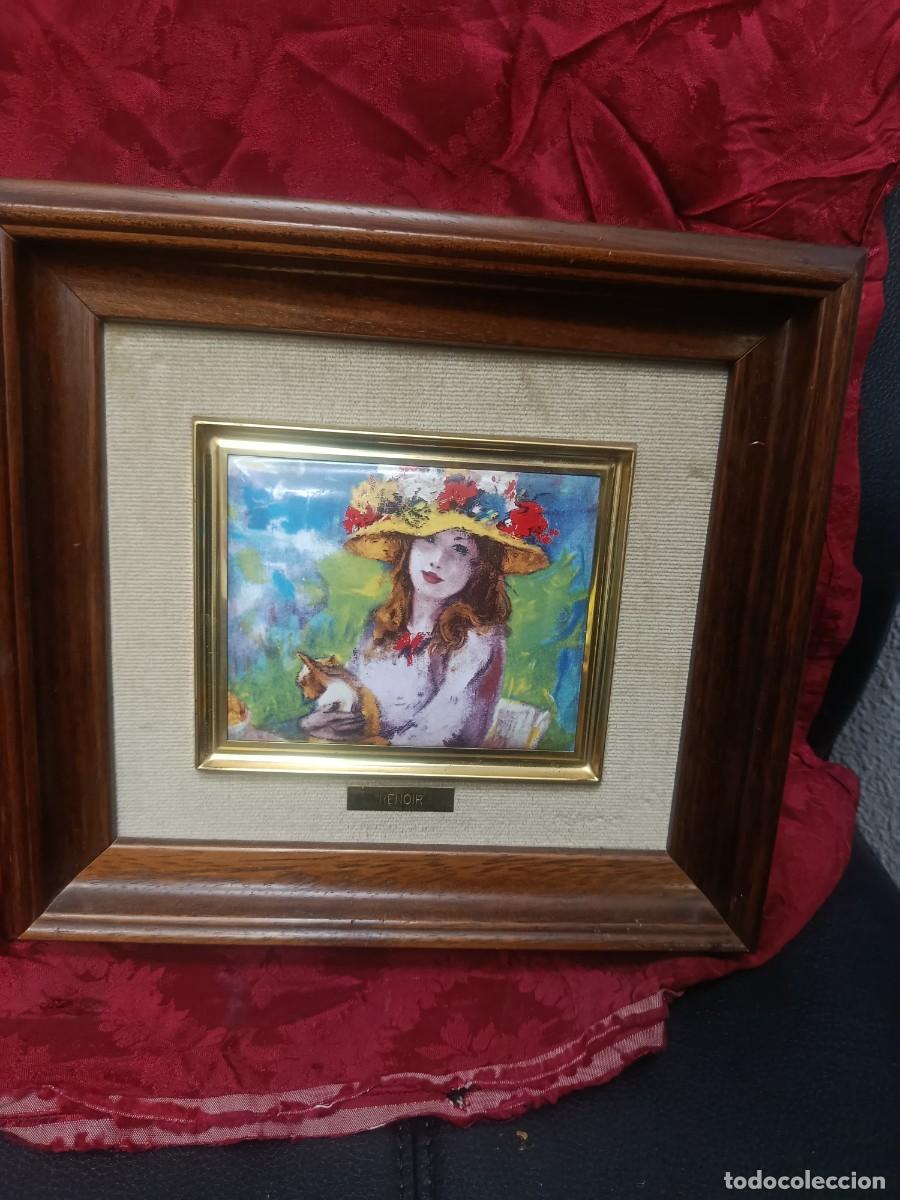 Otros Objetos de Arte: Cuadro esmaltado al fuego.Renoir.