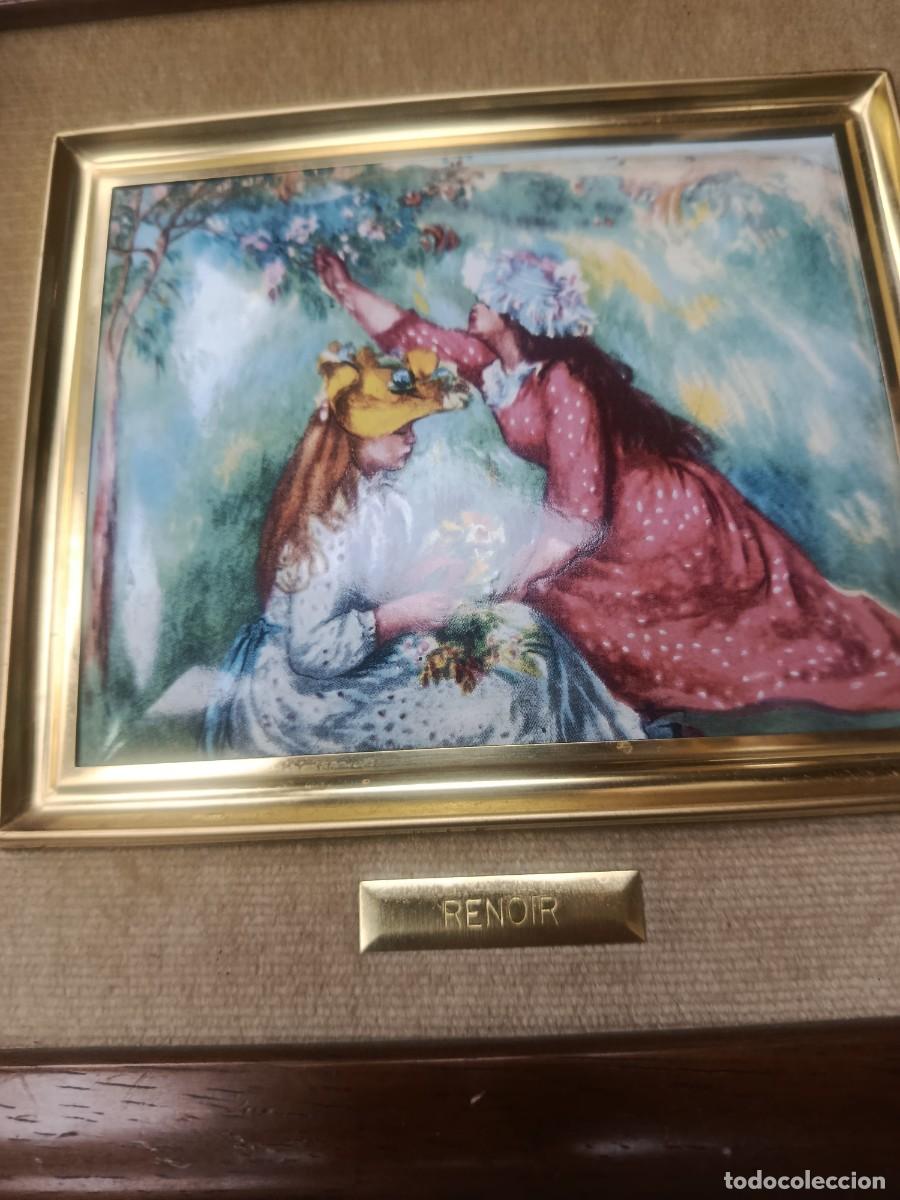 Otros objetos de arte: Cuadro esmalte al fuego. Renoir 1. - Foto 3