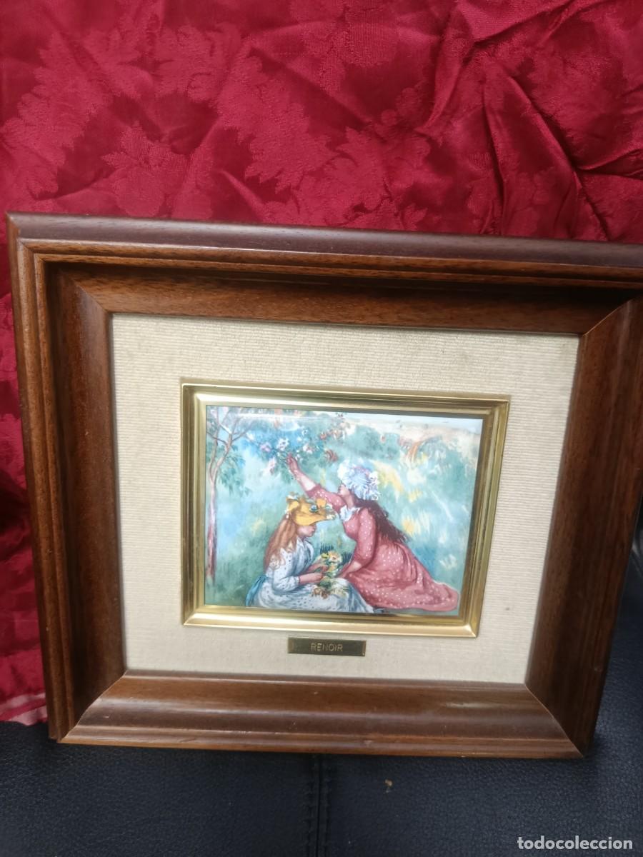 Otros objetos de arte: Cuadro esmalte al fuego. Renoir 1. - Foto 1