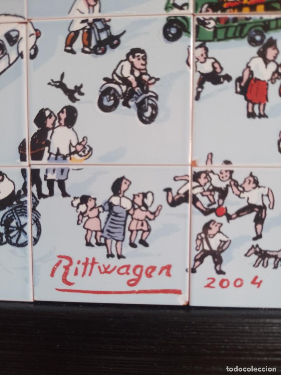 Otros objetos de arte: CUADRO EN CER&Aacute;MICA DE RITTWAGEN - Foto 3