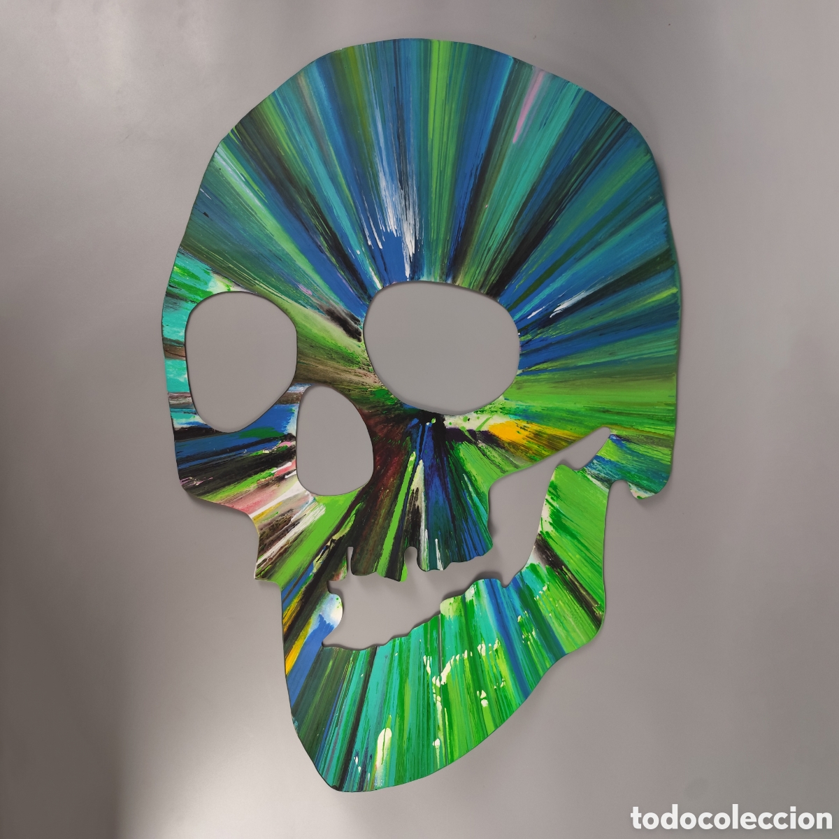 Otros Objetos de Arte: Damien Hirst Skull Spin Painting