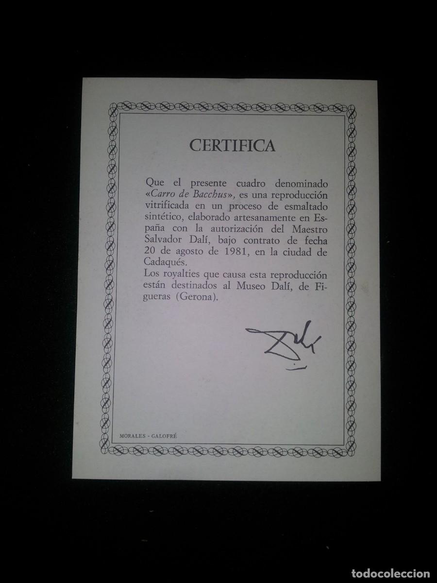 Otros Objetos de Arte: Esmaltes de Dal&iacute; con certificado de su fundaci&oacute;n