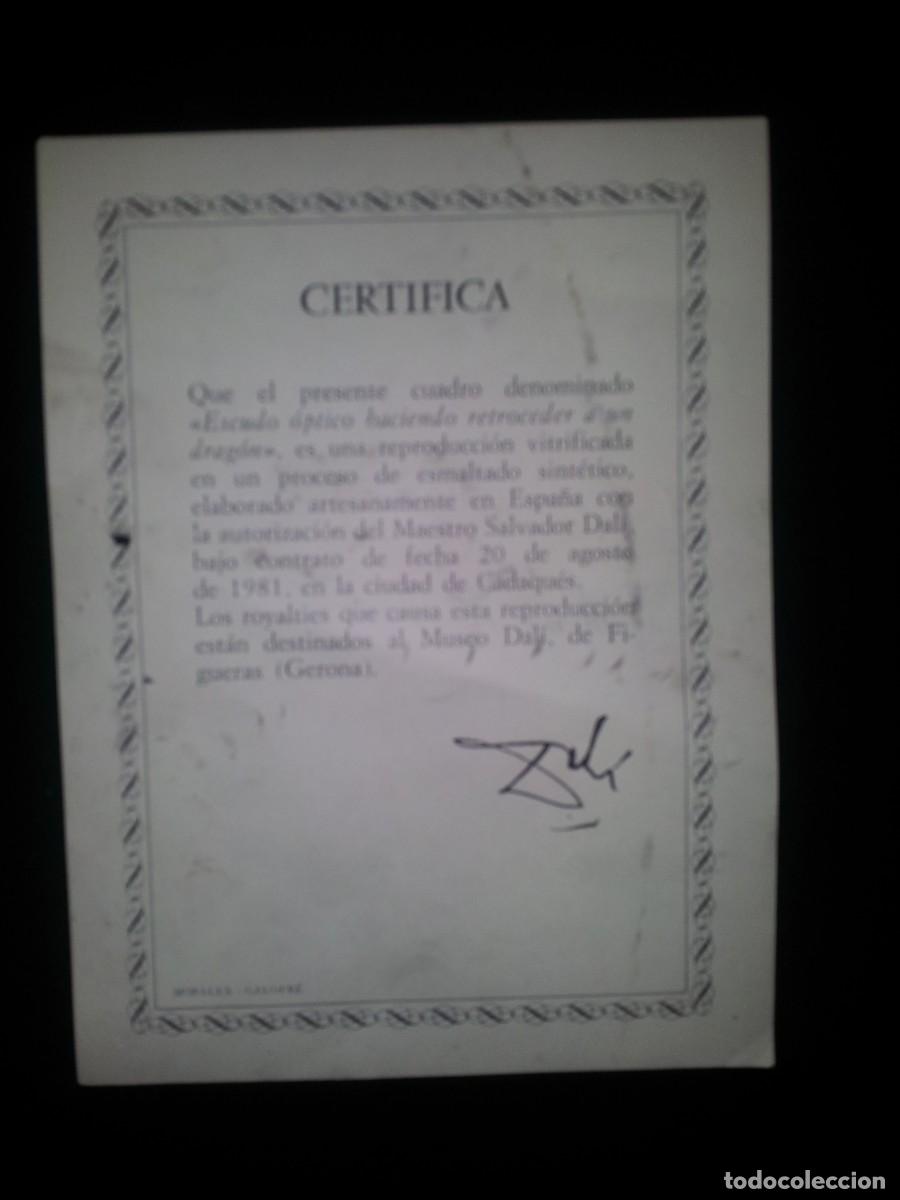 Otros objetos de arte: Esmaltes de Dal&iacute; con certificado de su fundaci&oacute;n - Foto 5
