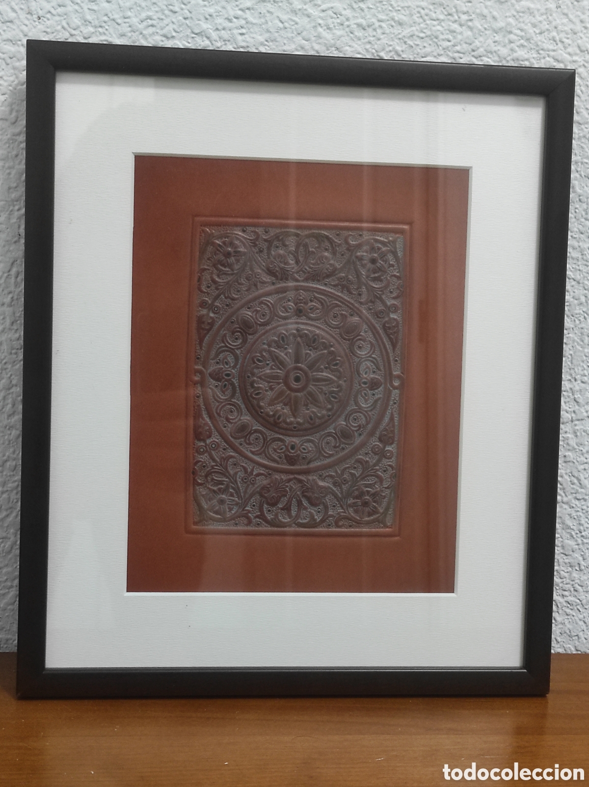 Otros Objetos de Arte: Cuadro realizado en cuero de ternera. Estilo omeya inspirado arte visigodo. Jose Carlos Villarejo.