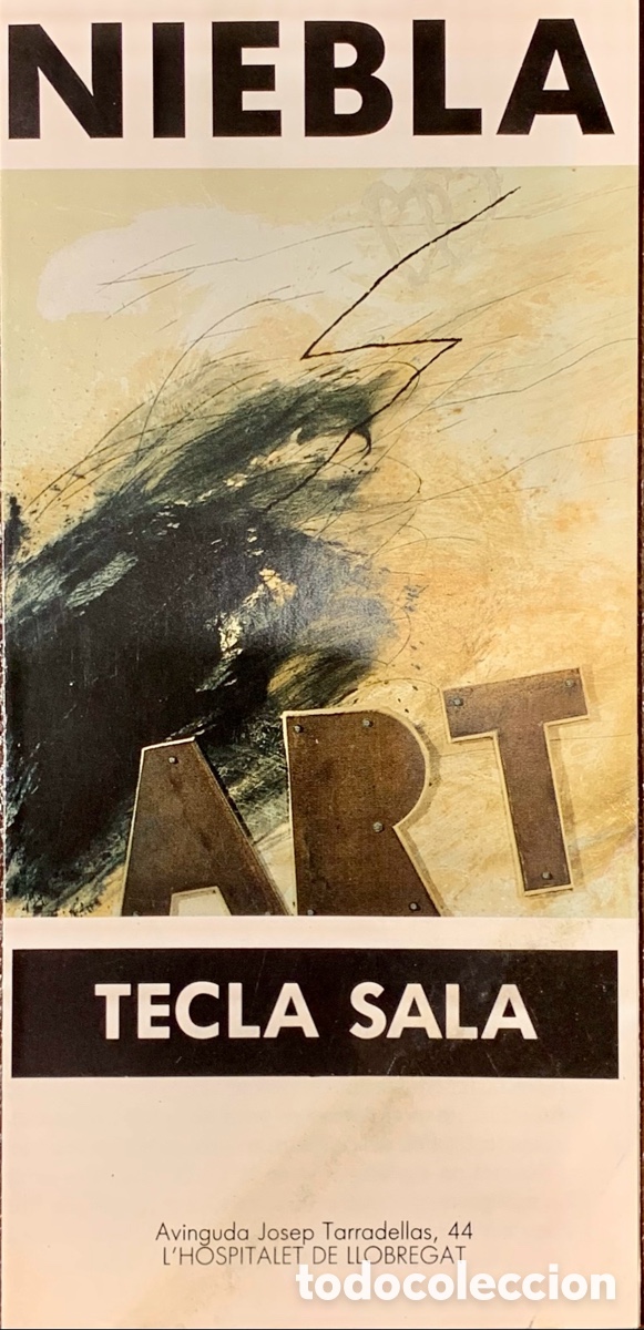 Otros Objetos de Arte: Folleto de Exposici&oacute;n. NIEBLA. Tecla Sala. L&rsquo;Hopitalet de Llobregat. Barcelona. 1990.