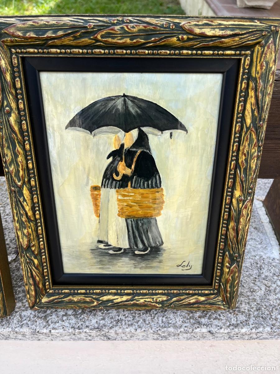 Otros objetos de arte: Pintura, costumbrista, Ancianas - Foto 2