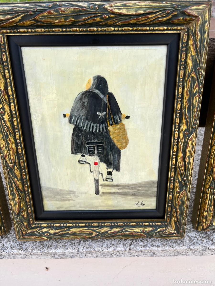 Otros objetos de arte: Pintura, costumbrista, Ancianas - Foto 3