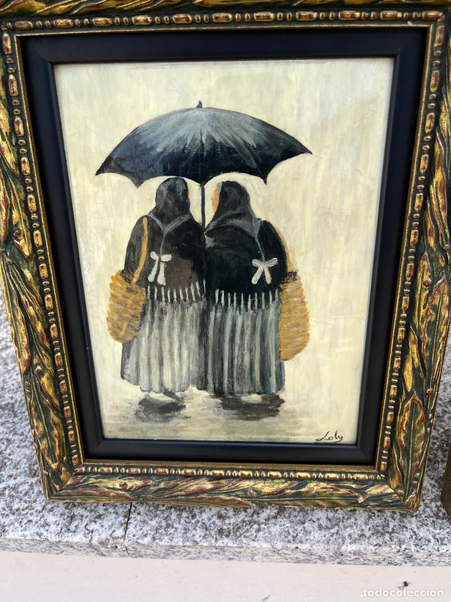 Otros objetos de arte: Pintura, costumbrista, Ancianas - Foto 4