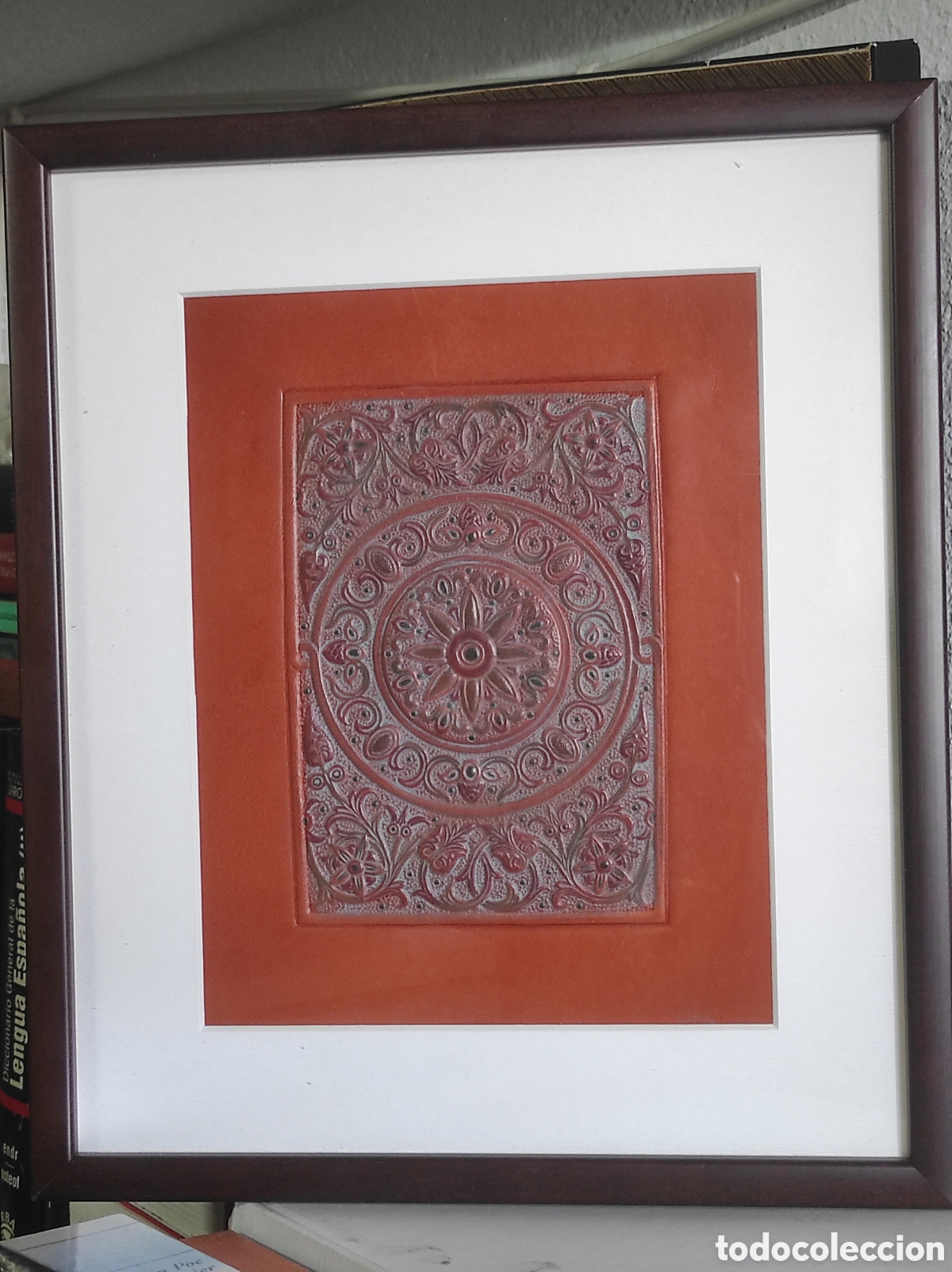 Otros Objetos de Arte: Cuadro realizado en cuero de ternera. Estilo omeya inspirado arte visigodo. Jose Carlos Villarejo.