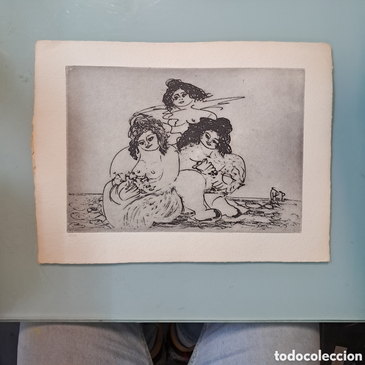 Otros Objetos de Arte: Grabado de Teresa Ahedo, 5/10