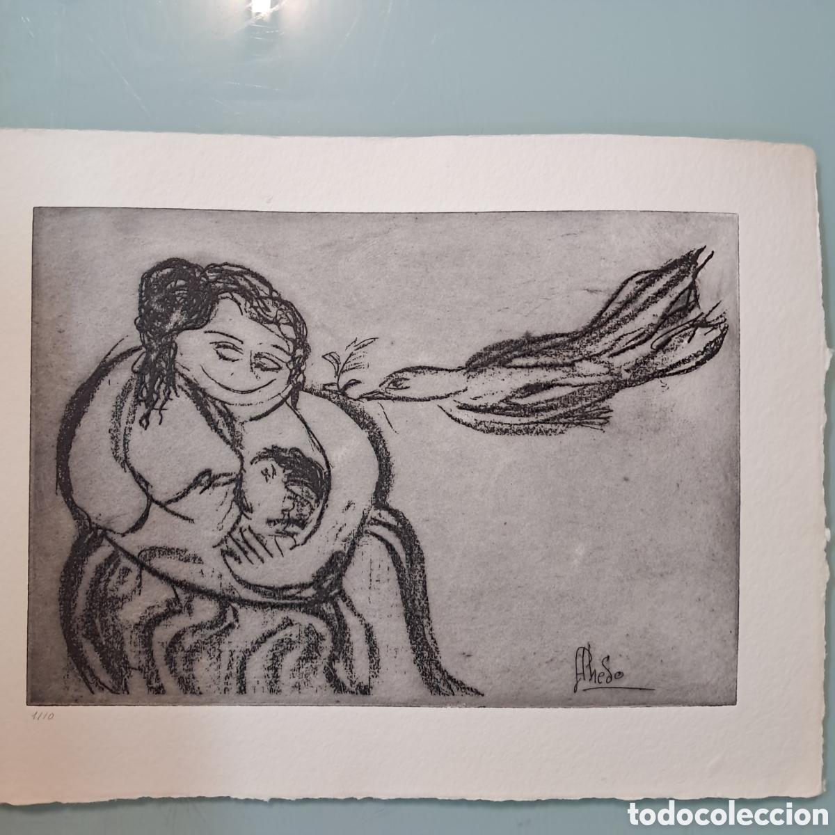 Otros objetos de arte: Grabado de Teresa Ahedo 1/10 - Foto 2