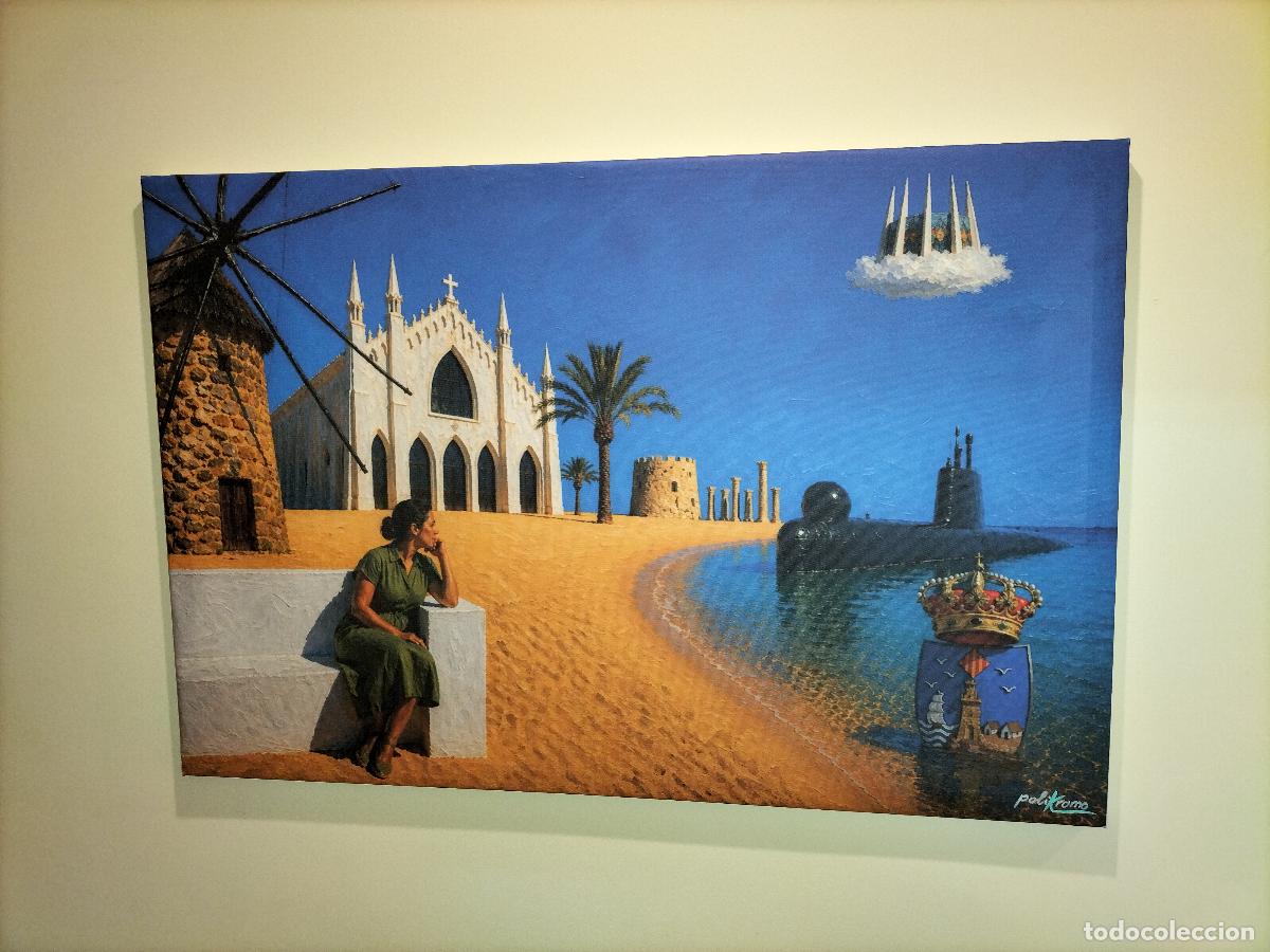 Otros Objetos de Arte: poliKromo - Torrevieja Essence impresi&oacute;n sobre lienzo 90x60 cms firmada (reproducci&oacute;n serie de 100)