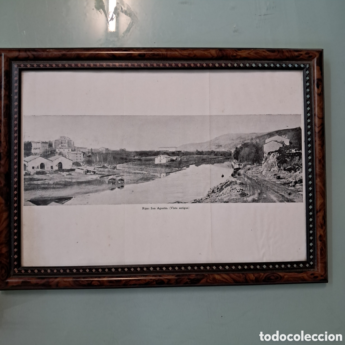 Otros Objetos de Arte: Foto en papel enmascarado del muelle Ripa, Bilbao 30 x 40