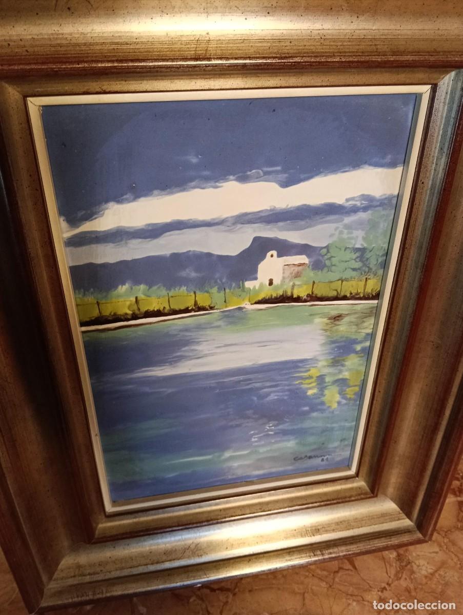 Otros objetos de arte: ESMALTADO PAISAJ&Iacute;STICO CASANOVA 1981 - Foto 3