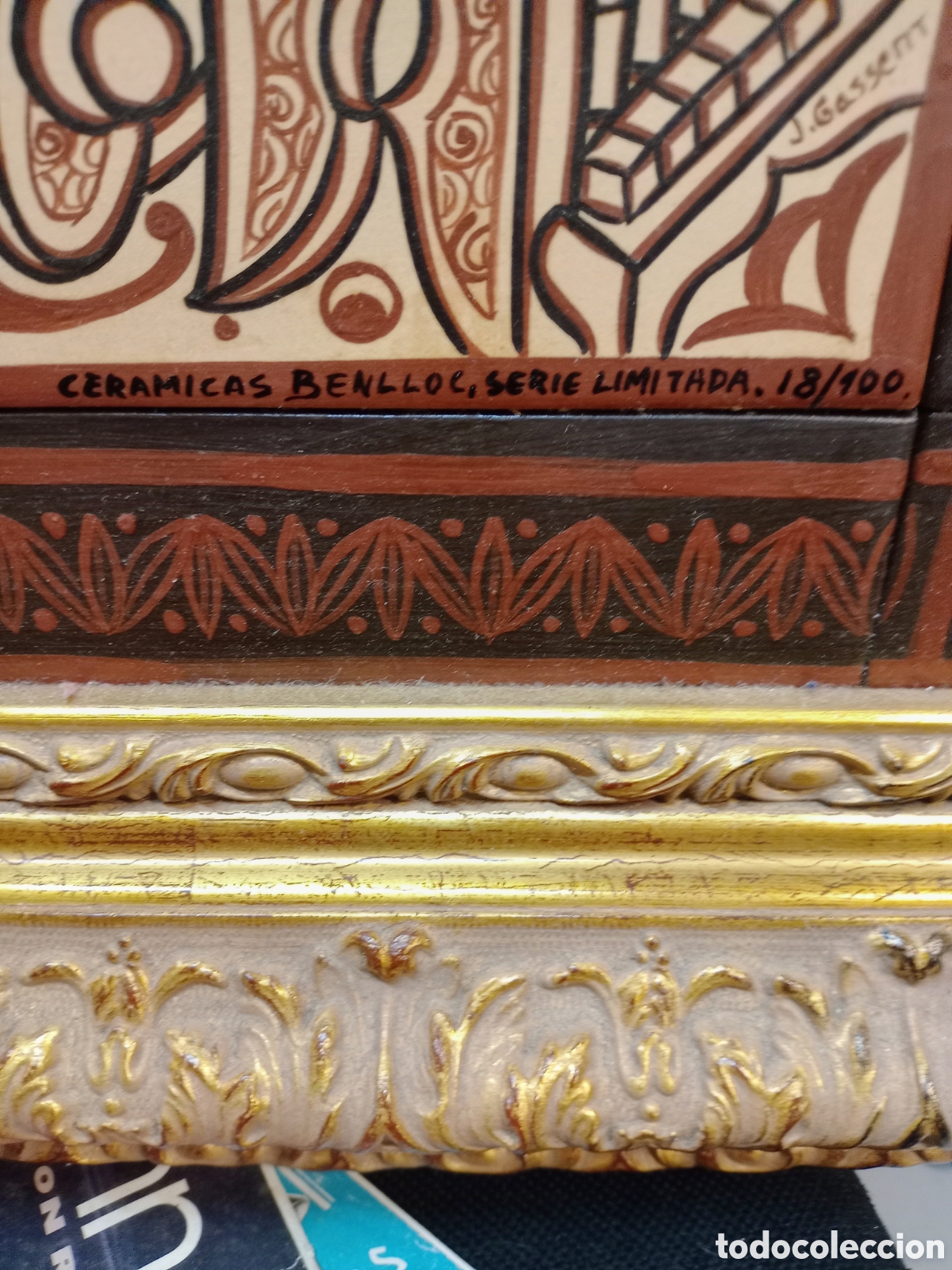 Otros objetos de arte: Santa Cecilia en cer&aacute;mica - Foto 4
