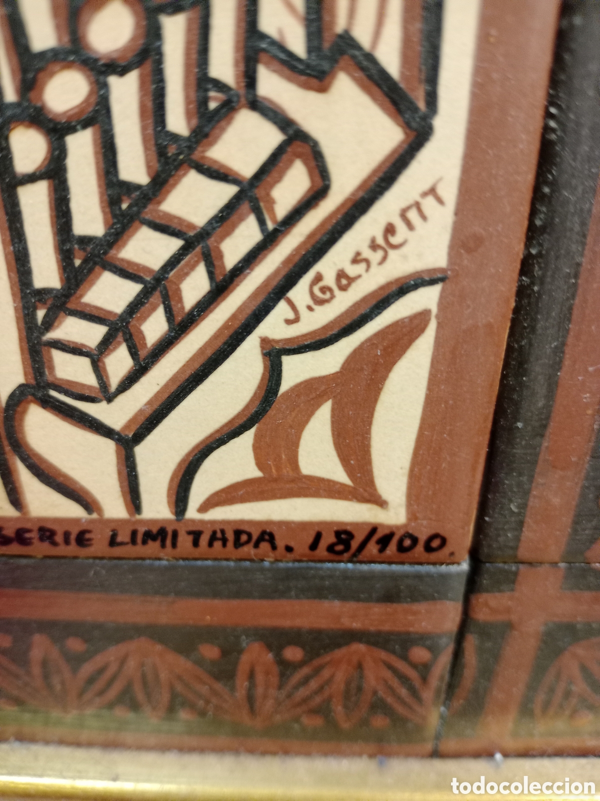 Otros objetos de arte: Santa Cecilia en cer&aacute;mica - Foto 5