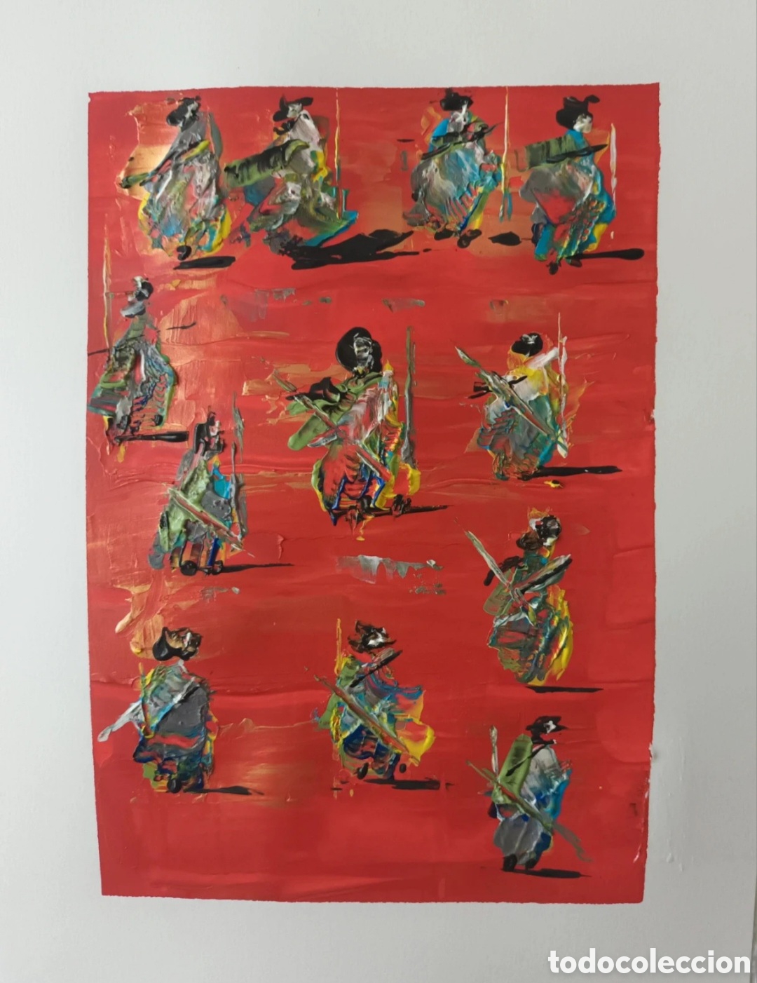 Otros Objetos de Arte: Cuadro abstracto original de mi colecci&oacute;n (hecho a mano) 24x32 cm