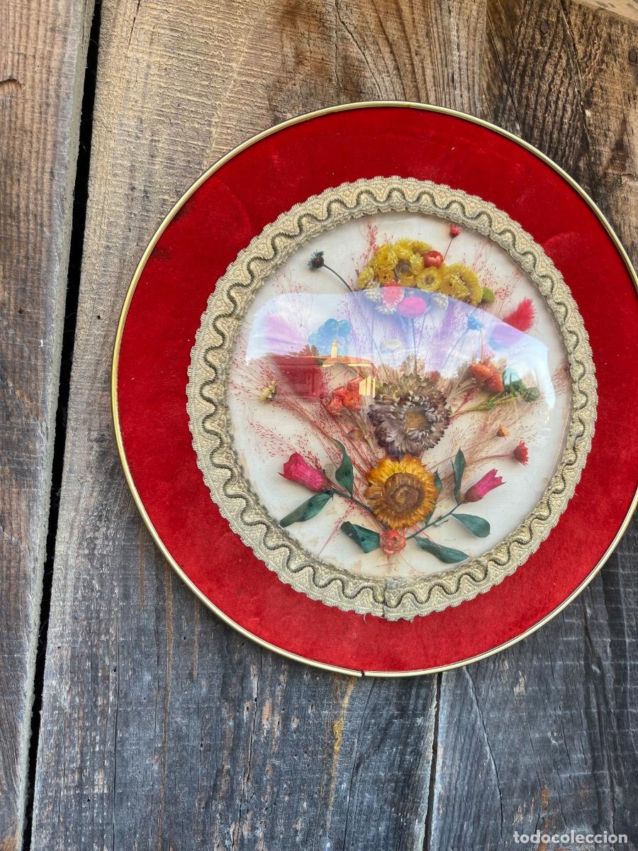 Otros Objetos de Arte: Cuadro, flores secas, a&ntilde;o 60/70