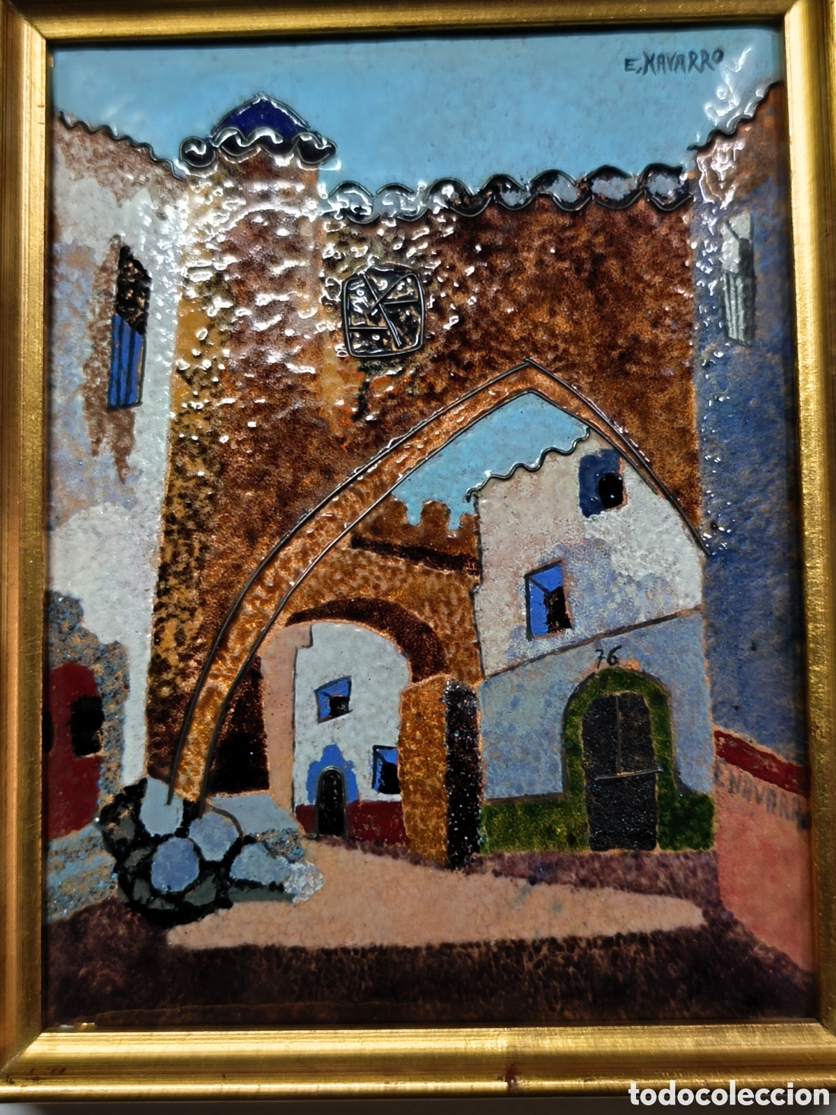 Art: EMILIA NAVARRO 1976 - RINC&Ograve;N DE AR&Egrave;N (HUESCA) - ESMALTE AL FUEGO