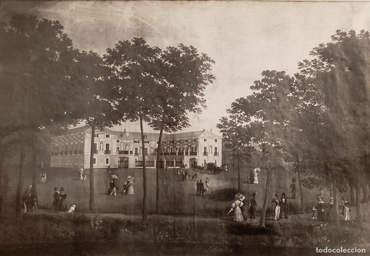 Otros Objetos de Arte: FOTO DE 18X24 VISTA DE LA CASA DEL LABRADOR PALACIO DE ARANJUEZ