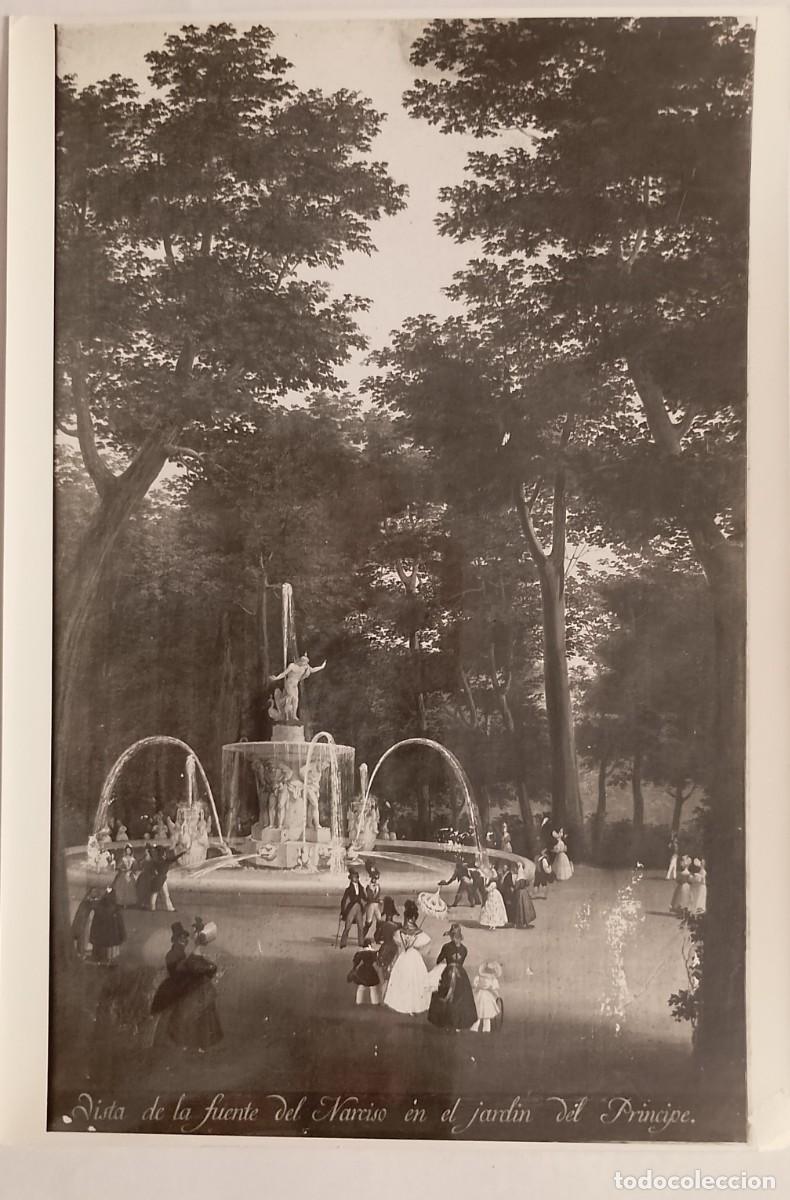 Otros Objetos de Arte: FOTO DE 18X24 FUENTE DEL NARCISO PALACIO DE ARANJUEZ