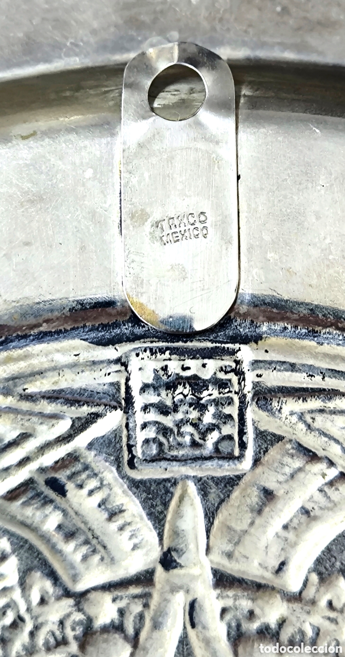 Otros objetos de arte: GRAN CALENDARIO AZTECA 28 cm. M&Eacute;XICO - Foto 9