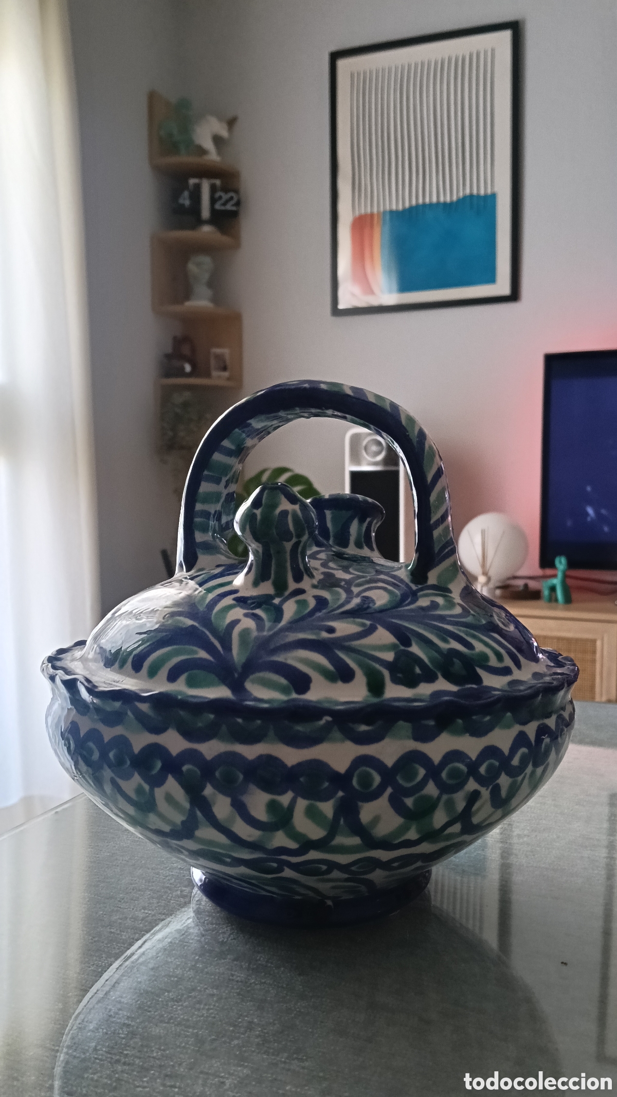 Otros objetos de arte: Botijo B&uacute;caro Granadino Pintado a Mano - Foto 2