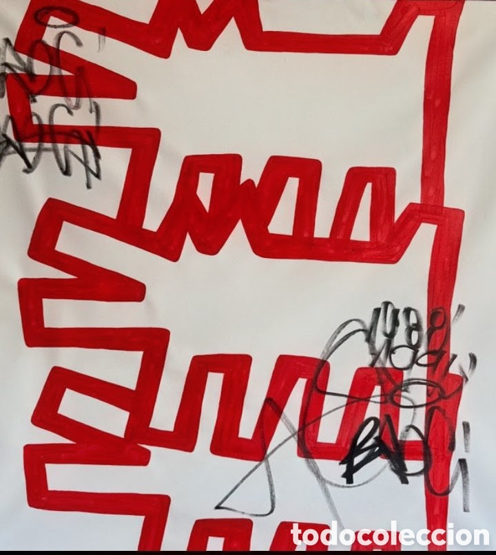 Otros Objetos de Arte: Super Rare Haring XL - Freda People