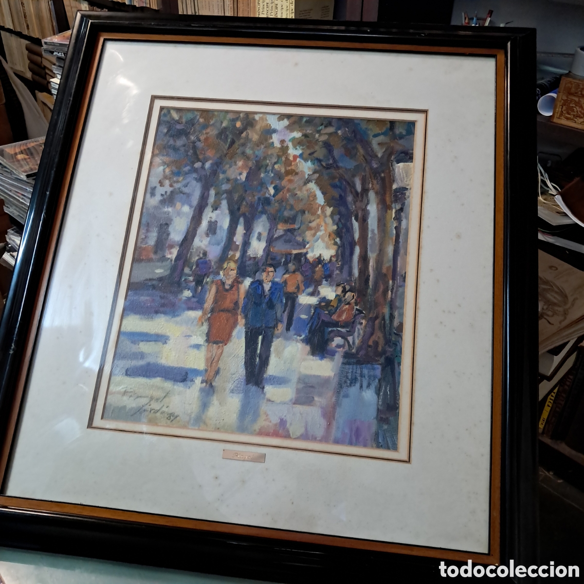 Otros Objetos de Arte: Oleo de Miqyel Pinyol Sarda (Barcelona, 1989), oleo original, pintado sobre tela y pegado a tabla
