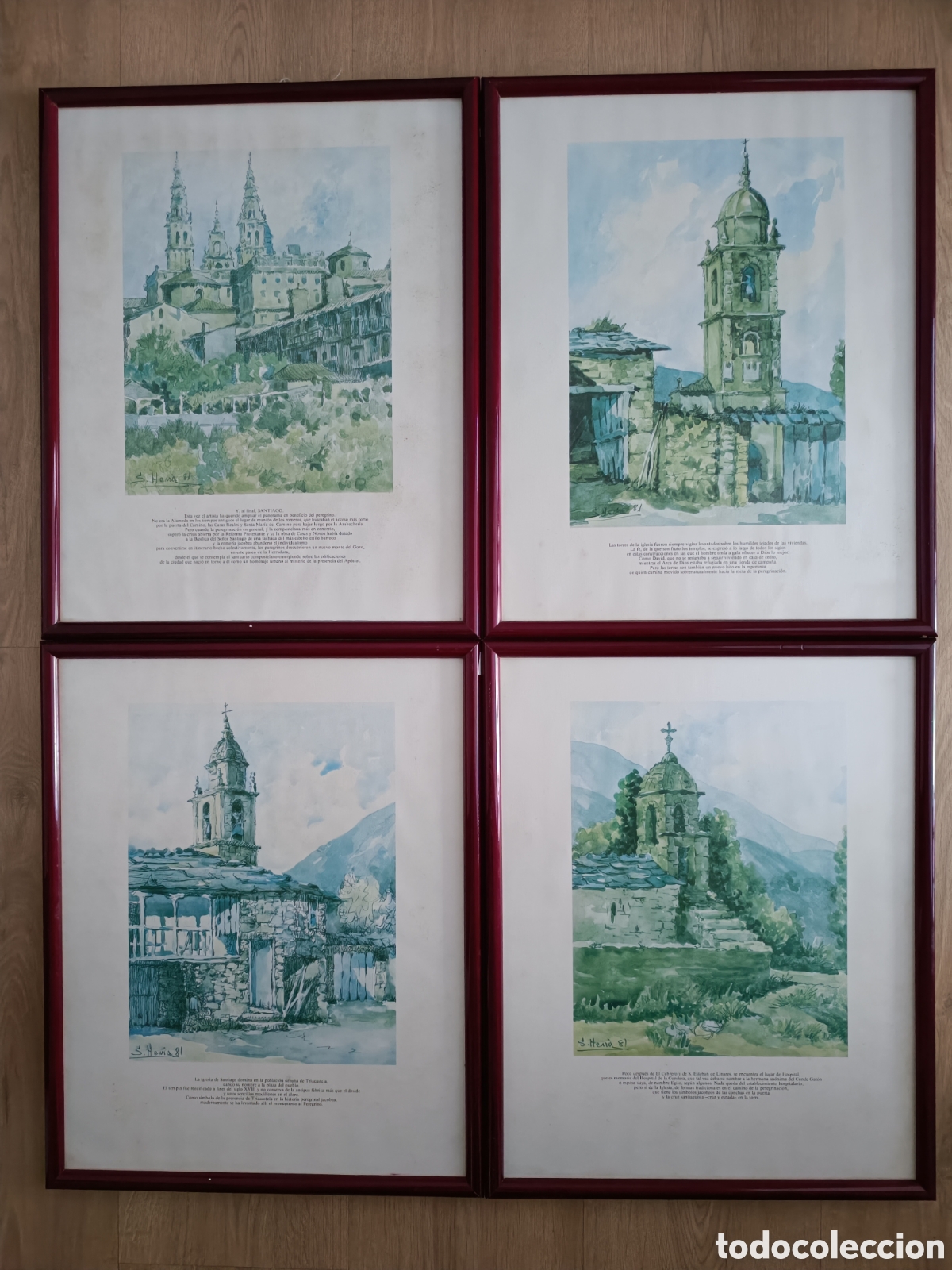 Otros Objetos de Arte: 4 reproducciones facs&iacute;miles de Segundo Hevia