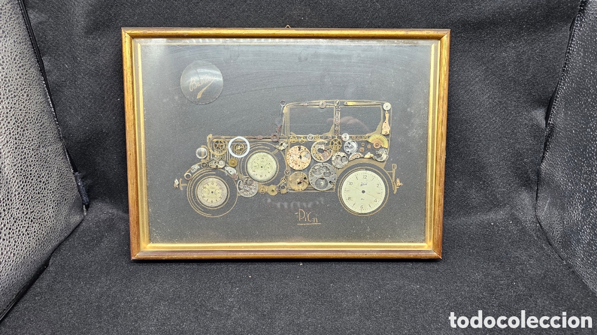 Otros Objetos de Arte: Arte horil&oacute;gico 1975 ( con piezas de relojes antiguos )