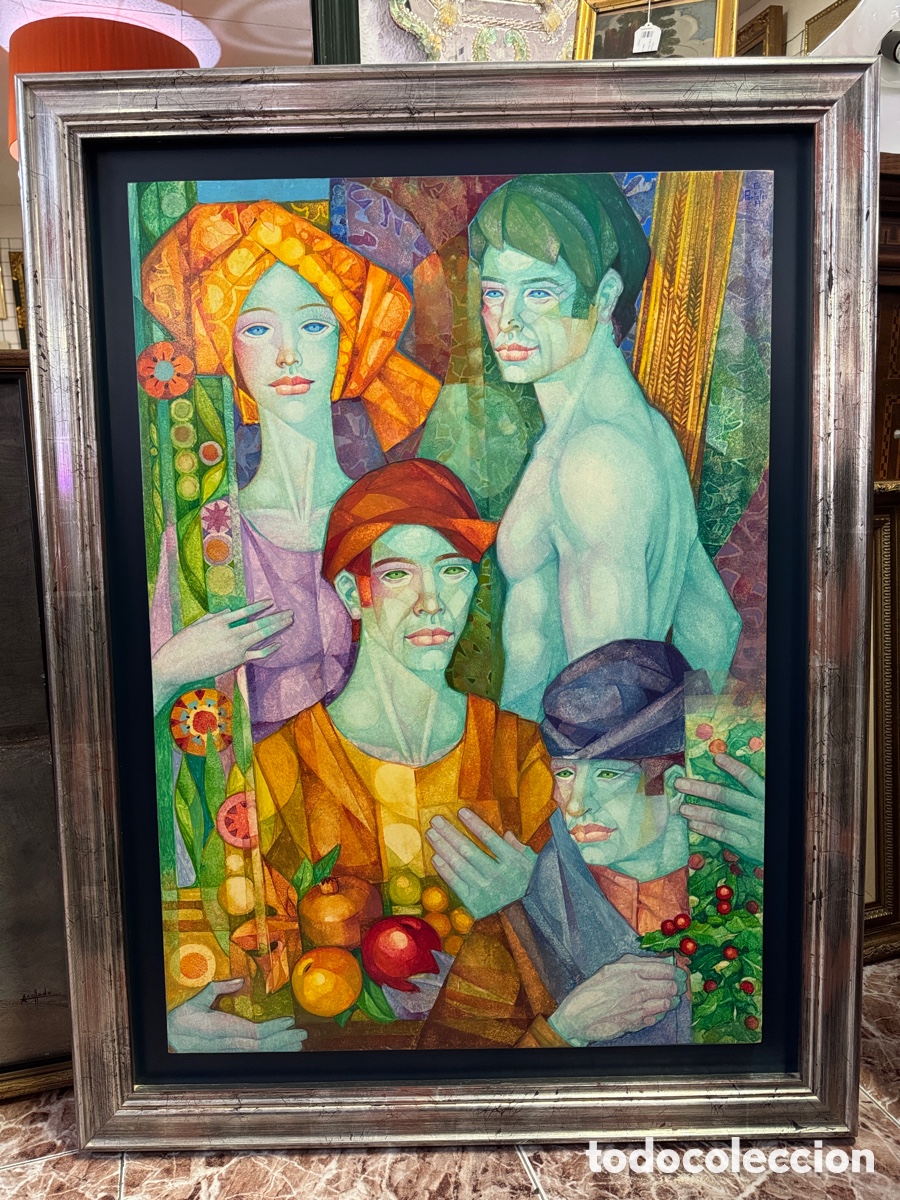 Otros Objetos de Arte: Gabriel Portol&eacute;s - t&eacute;cnica mixta y tempera